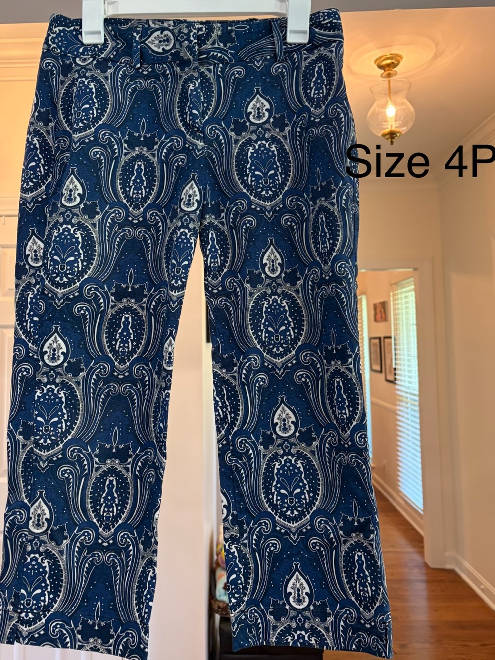 Talbot’s Paisley Print Cropped Pants